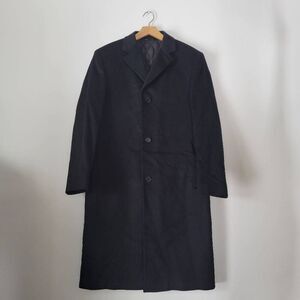 Pierre Cardin Crotti di Fabio Wool Cashmere Quilted Lined Coat Black Size 48R Fe